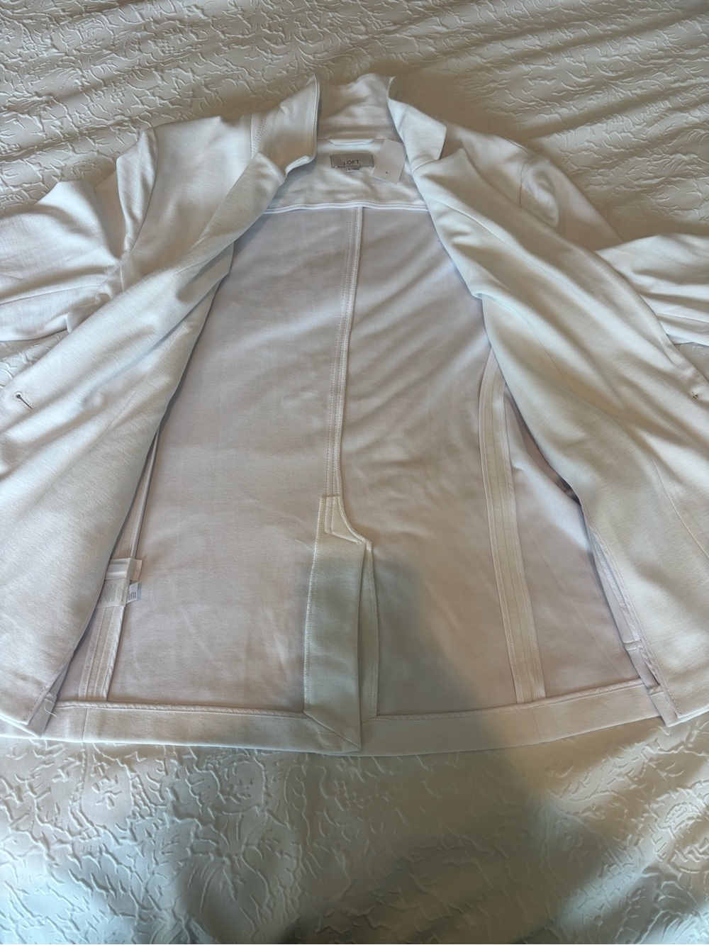 LOFT Women's White Blazer Jacket - Picture 4 of 15